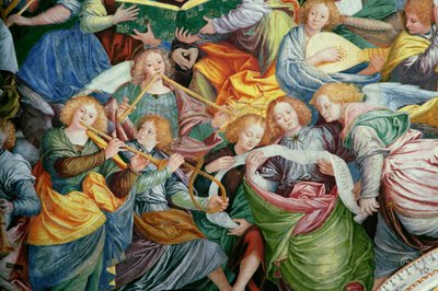 The Concert of Angels (detail) by Gaudenzio Ferrari